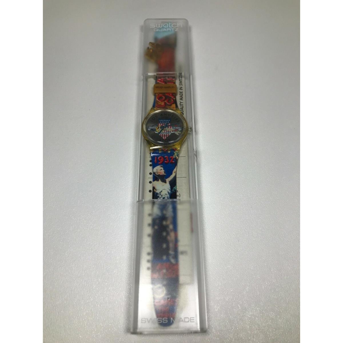 In Case 1996 Atlanta Olympics Swatch Watch 1932 Los Angeles Olympic Design