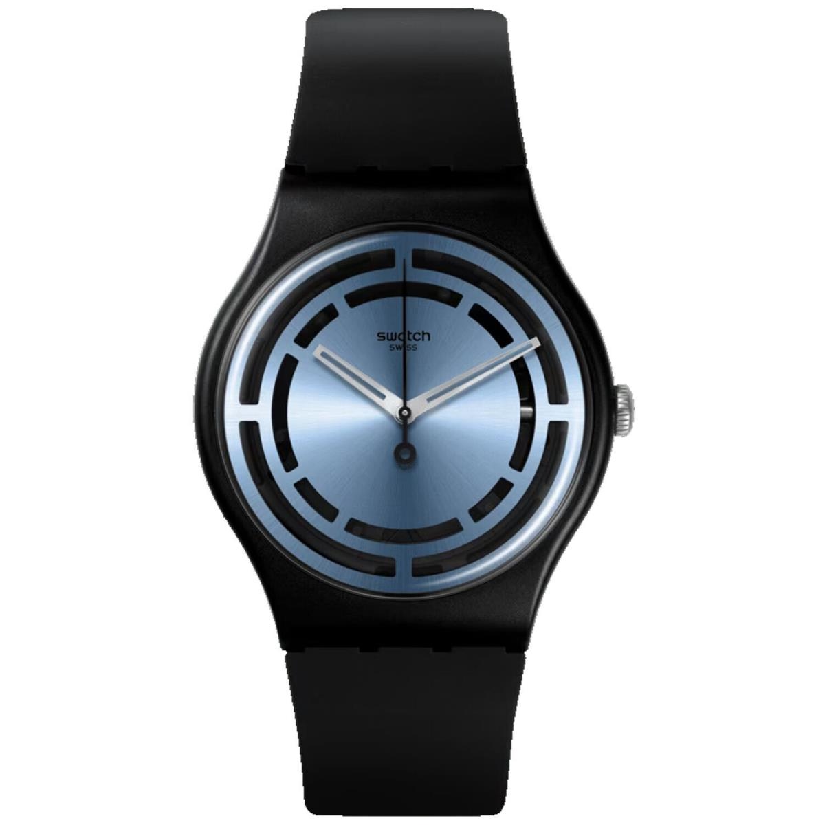 Swatch Men`s Originals The November Collection Circled Lines Blue Dial Watch