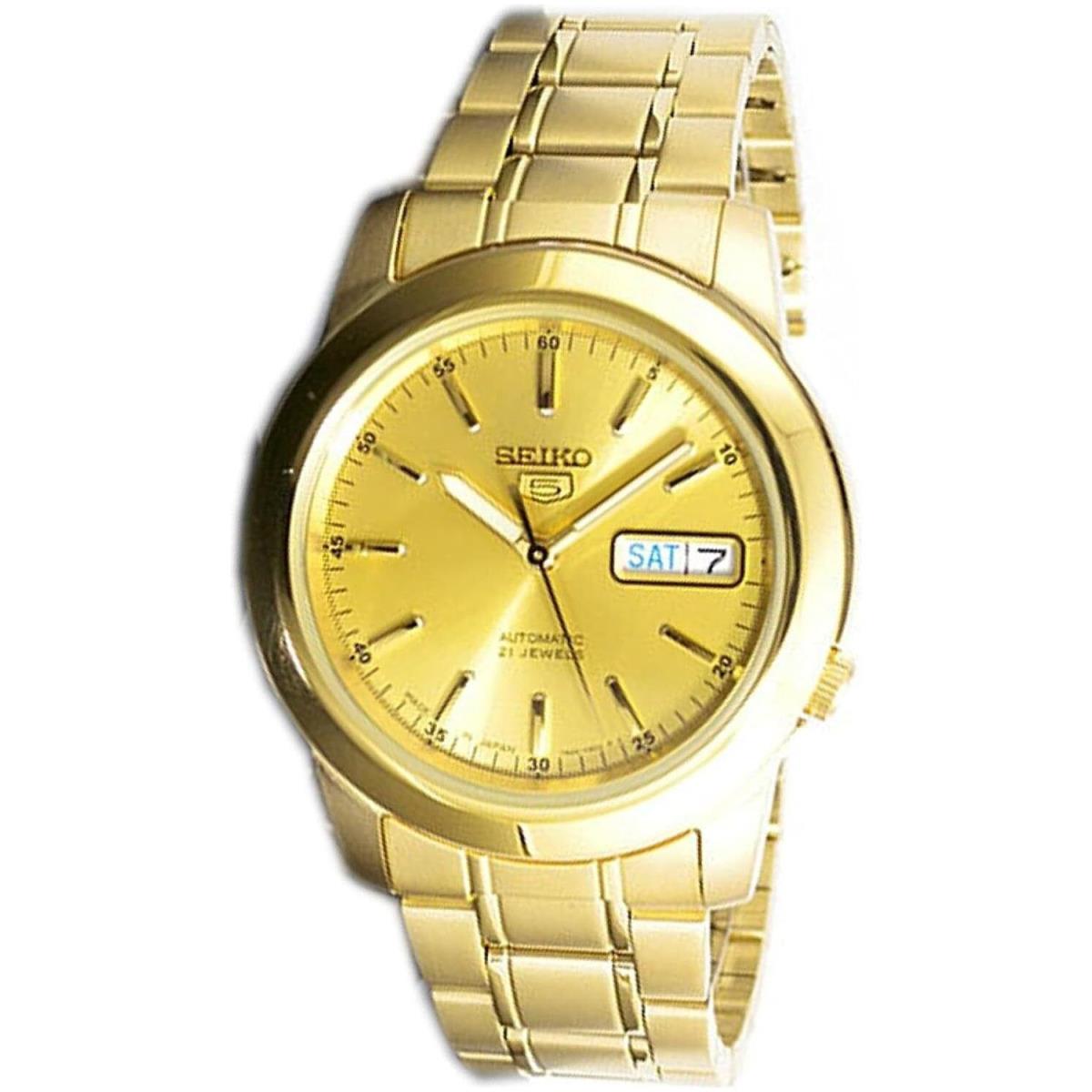 Seiko 5 Automatic Champagne Dial Men`s Watch SNKE56J1