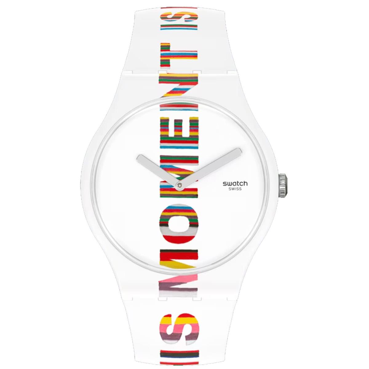 Swatch Men`s Originals Swatch Art Peace Hotel Time`s Magic White Dial Watch