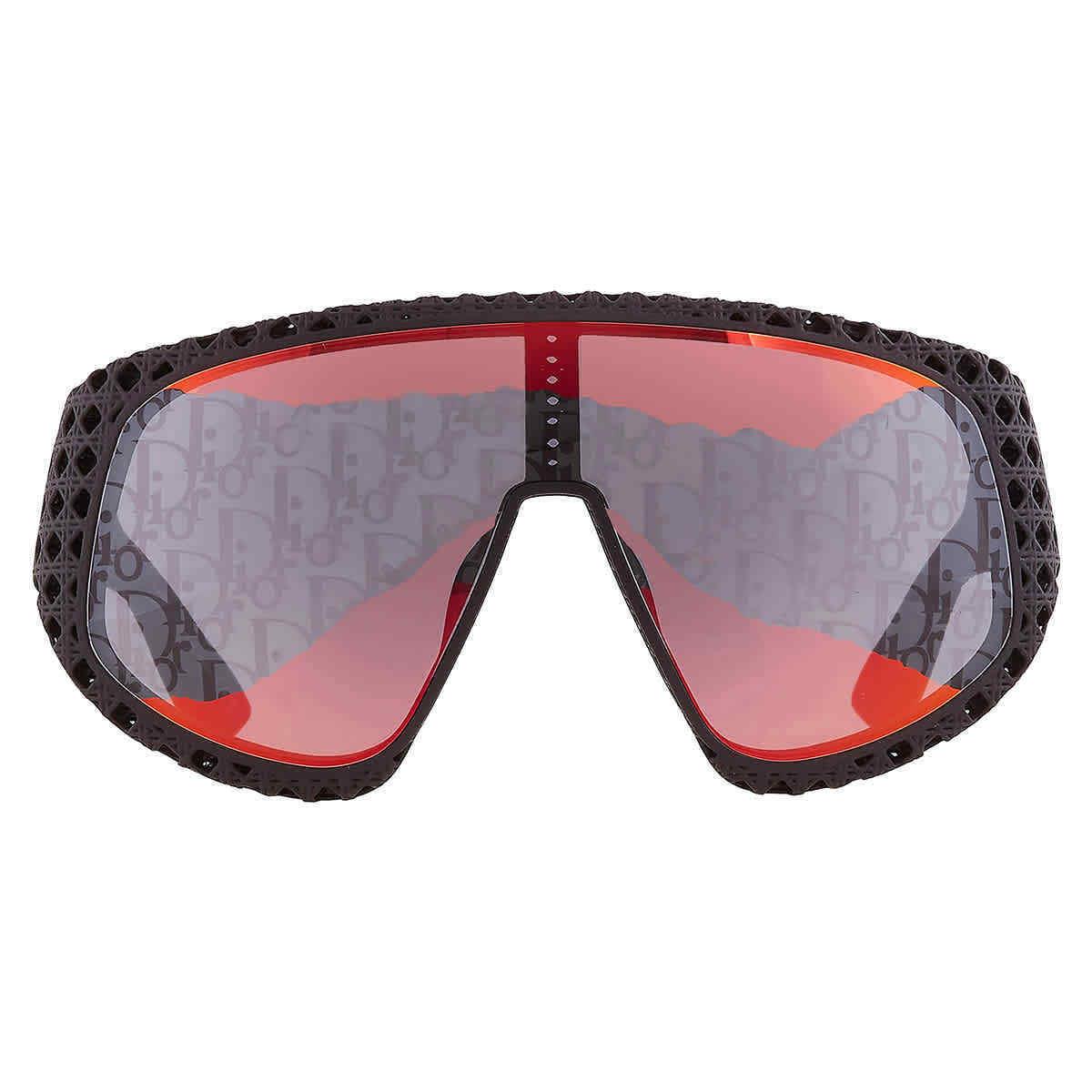 Dior Red Shield Men`s Sunglasses DIOR3D M1U 11J8 DM40126U 02U 00 DIOR3D M1U 11J8