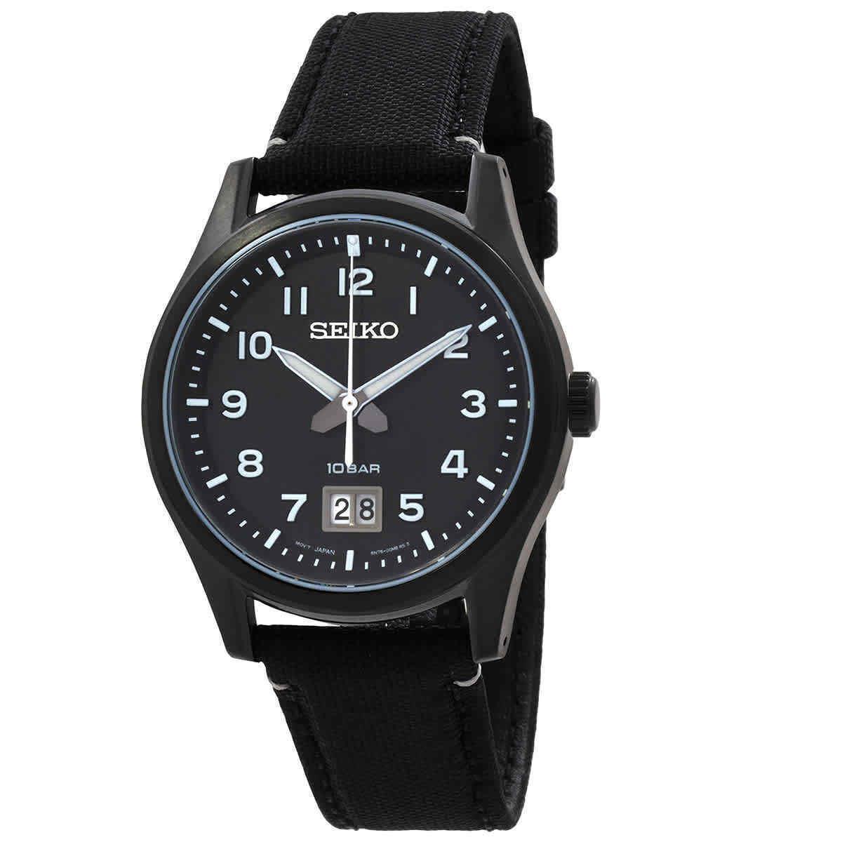 Seiko Classic Quartz Black Dial Men`s Watch SUR571P1