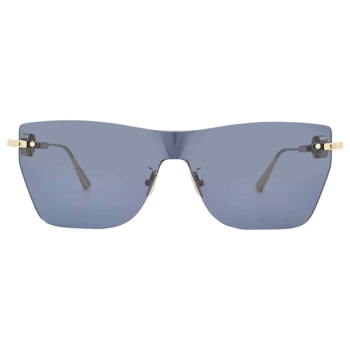 Dior Blue Shield Ladies Sunglasses CD Chain M3U B0B0 CD40162U 10V 00