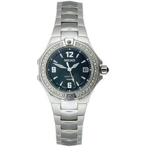 Seiko Coutura Diamond Ladies Black Dial Quartz Watch SXDA51