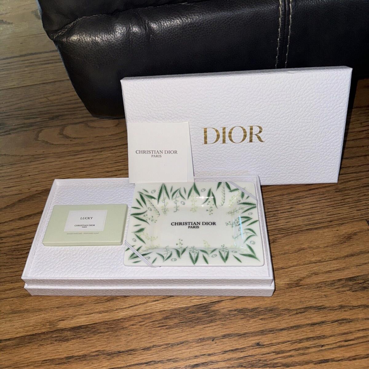 Christian Dior Maison Lucky Set Soap Dish Tray Gift Set