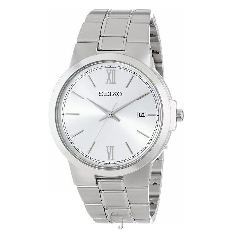 Seiko Stainless Steel Silver Dial Watch SGEG41