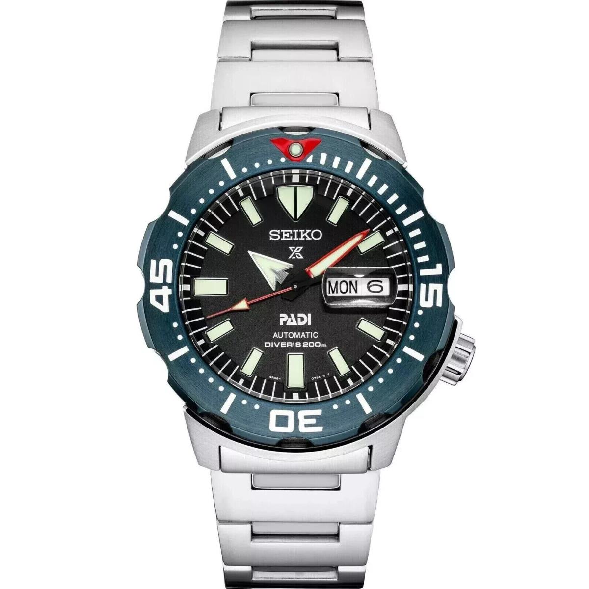 Seiko SRPE27 Men`s Sport Automatic Stainless Case Rotating Bezel Date 200m WR