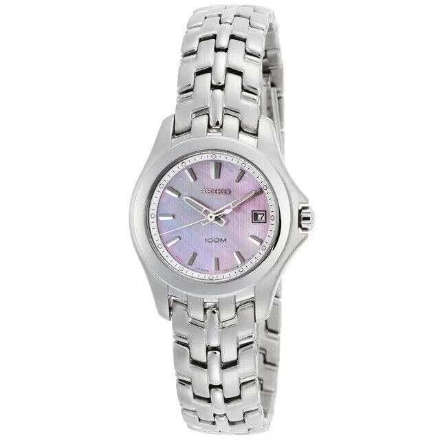 Seiko Women`s Stainless Steel Watch SXDB87 Mother of Pearl Dial