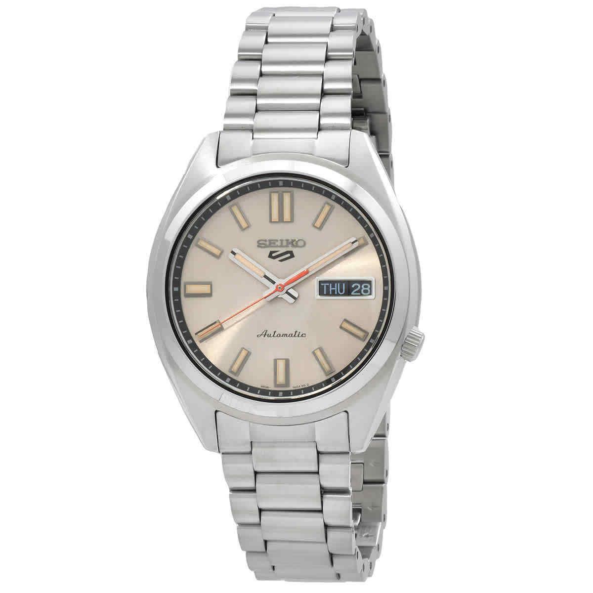 Seiko 5 Sports Snxs Automatic Ivory Dial Men`s Watch SRPK91K1