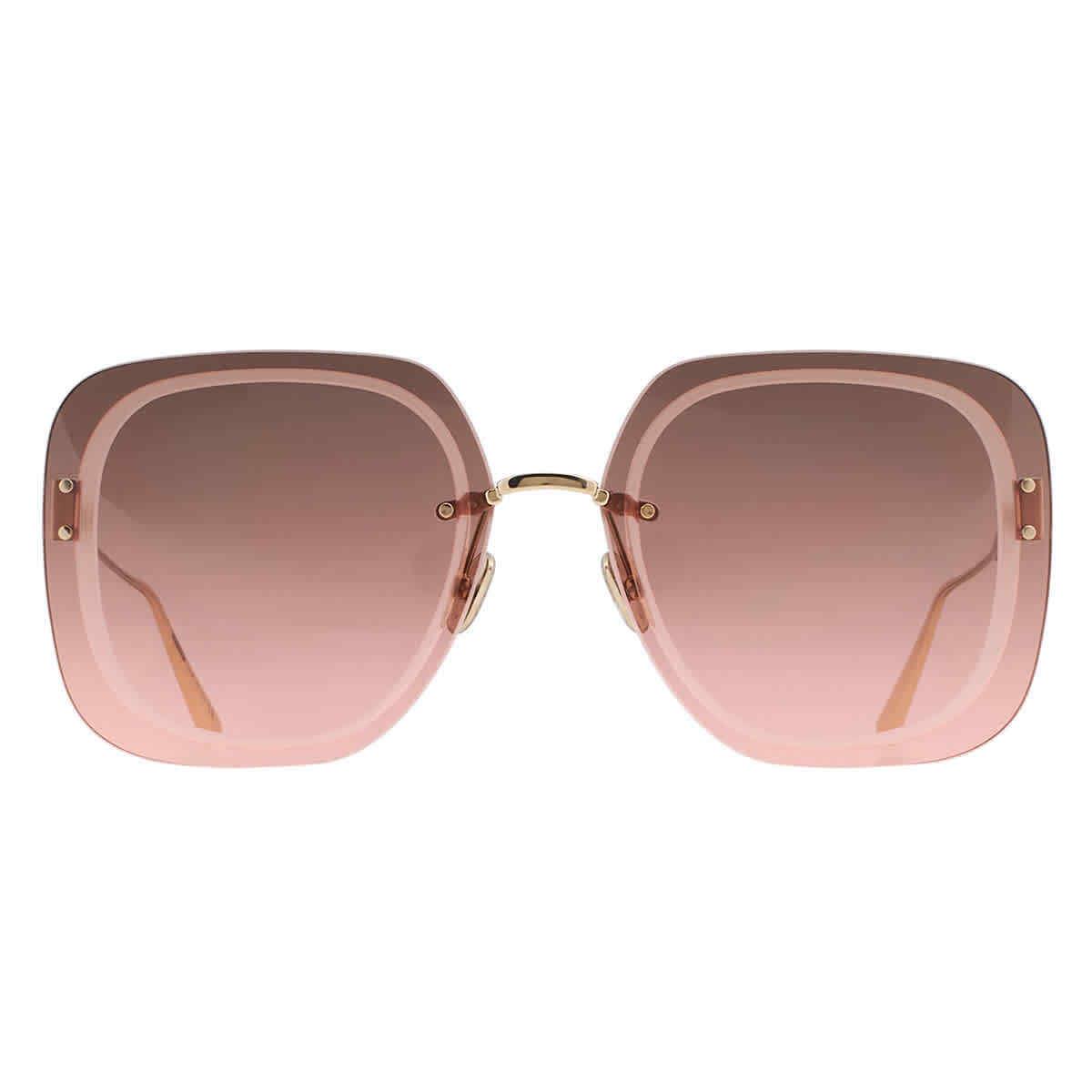 Dior Ultradior Pink Gradient Square Ladies Sunglasses CD40031U 10F 65