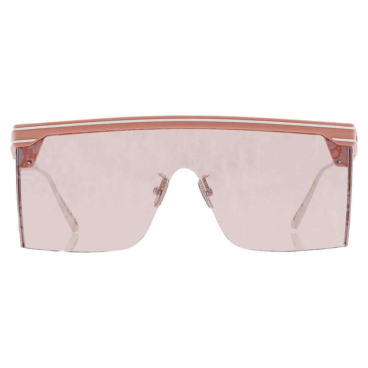 Dior Pink Logo Shield Ladies Sunglasses Diorclub M1U 40L8 CD40042U 72Y 00