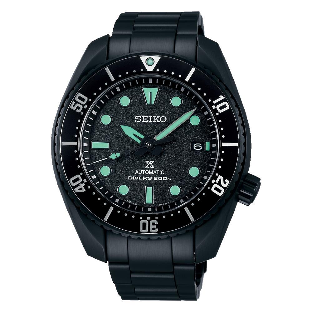 Seiko Limited Edition Prospex Sea Black Dial Watch SPB433 - Dial: Black, Band: Black, Bezel: Black