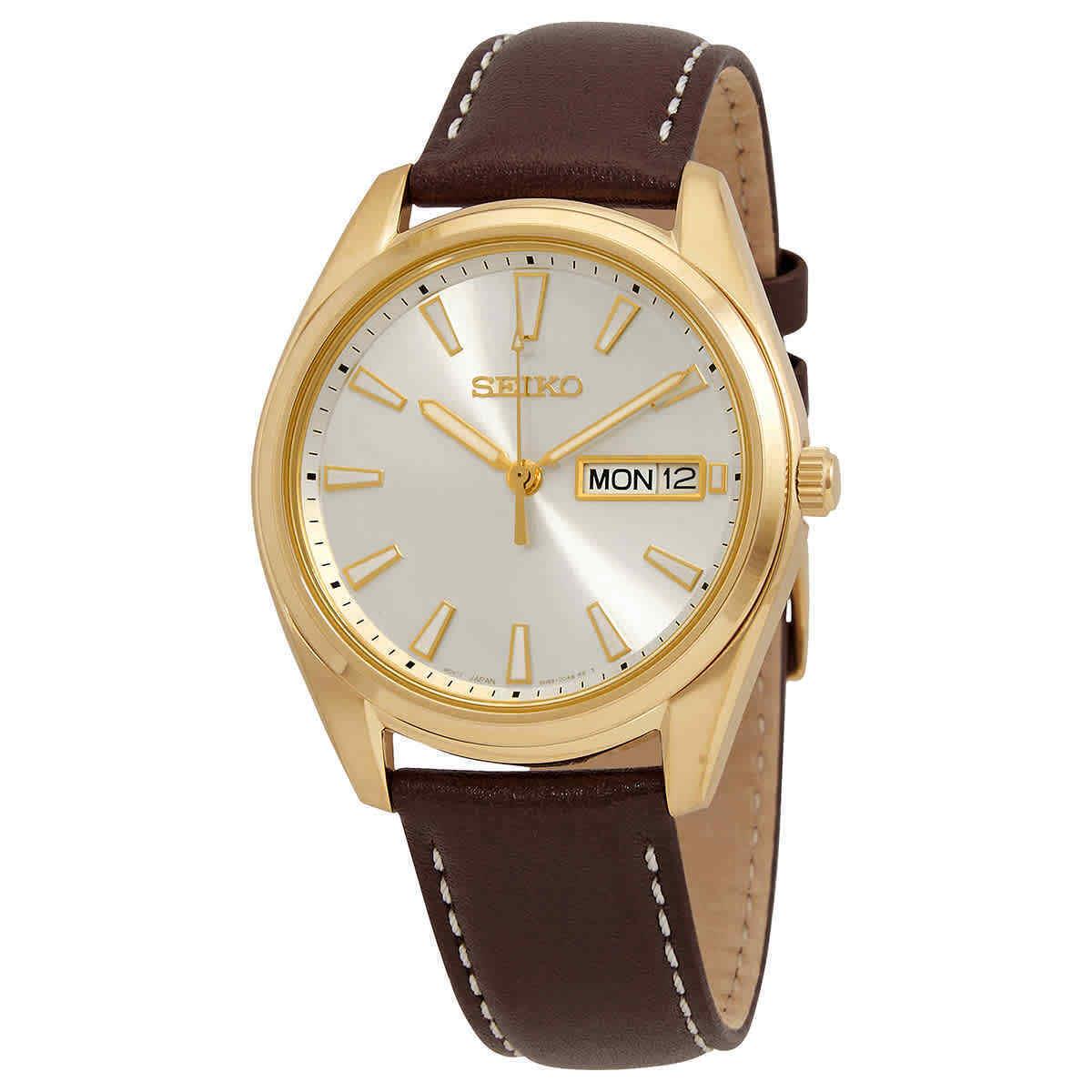 Seiko Neo Classic Quartz Champagne Dial Men`s Watch SUR450P1