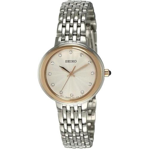 Seiko Women`s SRZ502 Silver Stainless-steel Japanese Quartz Dress Watch