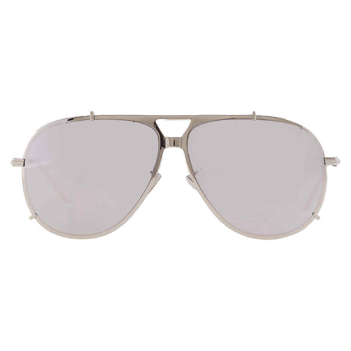 Dior Smoke Mirror Pilot Men`s Sunglasses Diorblacksuit A3F F0A4 DM40143F 16C 61 - Frame: Black, Lens: Grey