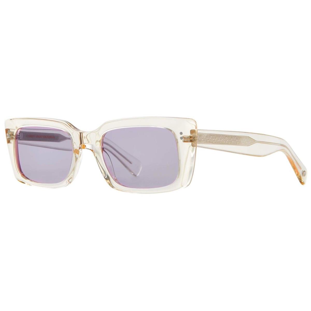 Garrett Leight GL 3030 Sun Transparent Yellow/semi-flat Plum Pgsfplu Sunglasses