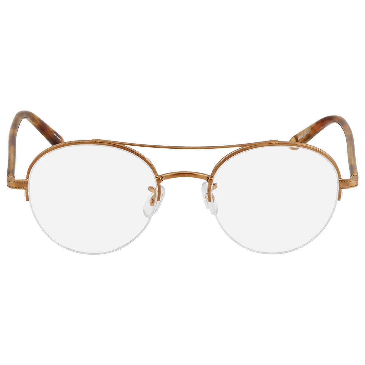 Garrett Leight Manchester Demo Round Eyeglasses 3037 Bg-fet 48 3037 Bg-fet 48