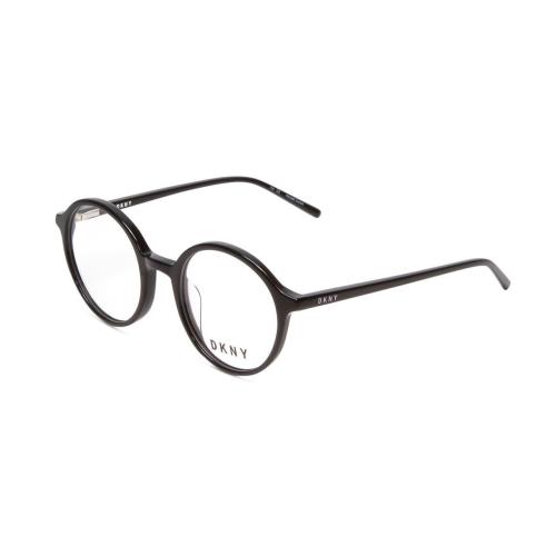 Dkny DK5026 Women`s Round Full Rim Designer Reading Glasses in Gloss Black 48 mm