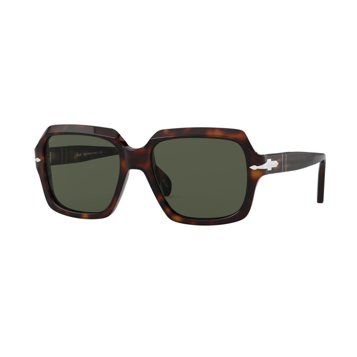 Persol PO0581S 24_31 Square Havana Green 54 mm Unisex Sunglasses