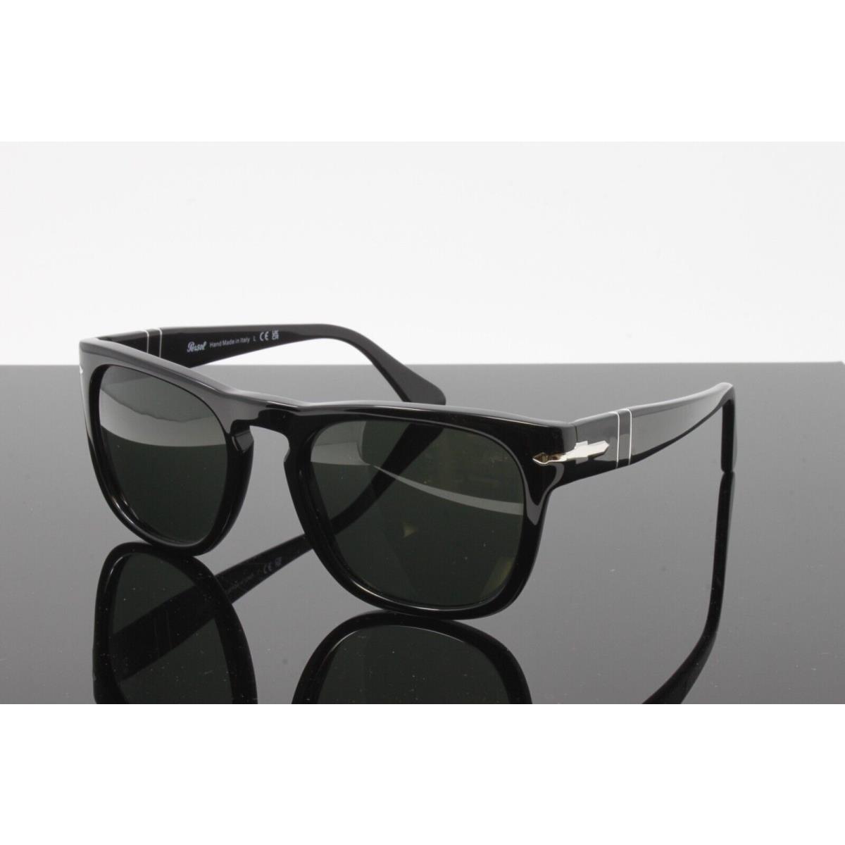 Persol Men`s Sunglasses Elio PO3333S 95/31 Black 54mm Green Lens