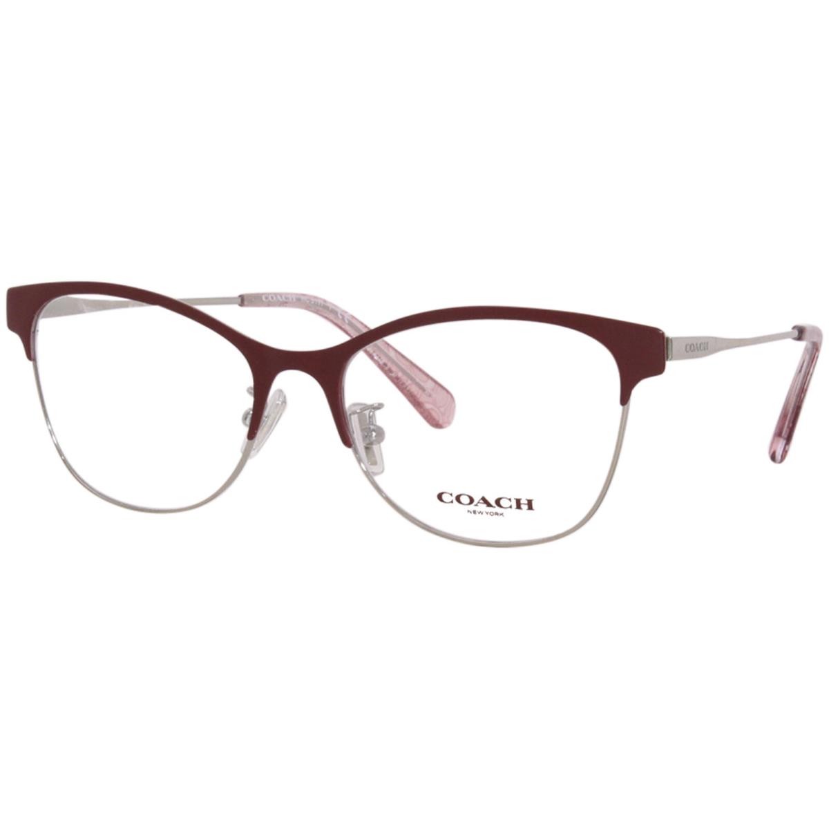 Emporio Armani Coach HC5111 9348 Eyeglasses Women`s Burgundy/silver Full Rim Cat Eye 53mm