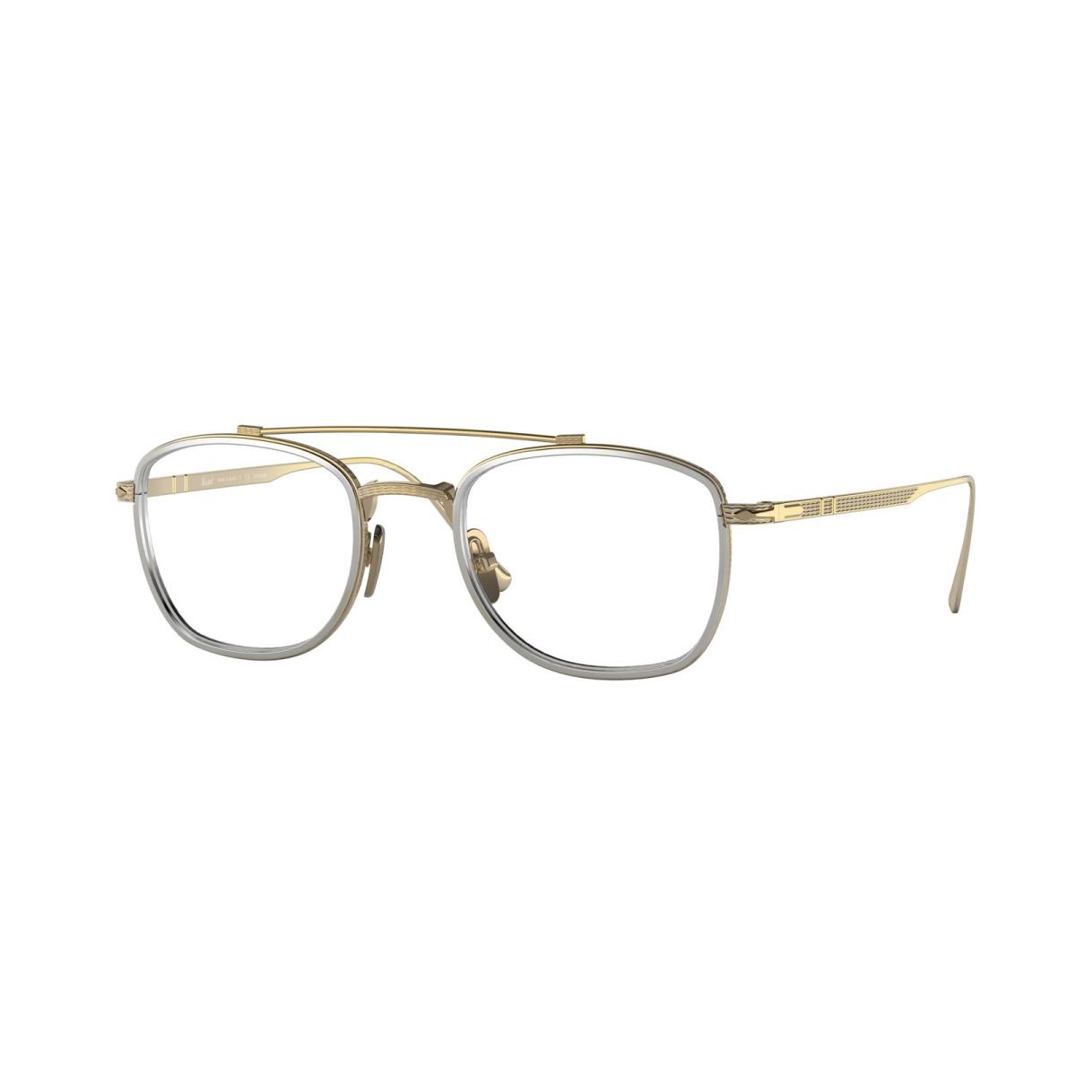 Persol PO5005VT 8005 Pillow Gold Silver Demo Lens 48 mm Men`s Eyeglasses