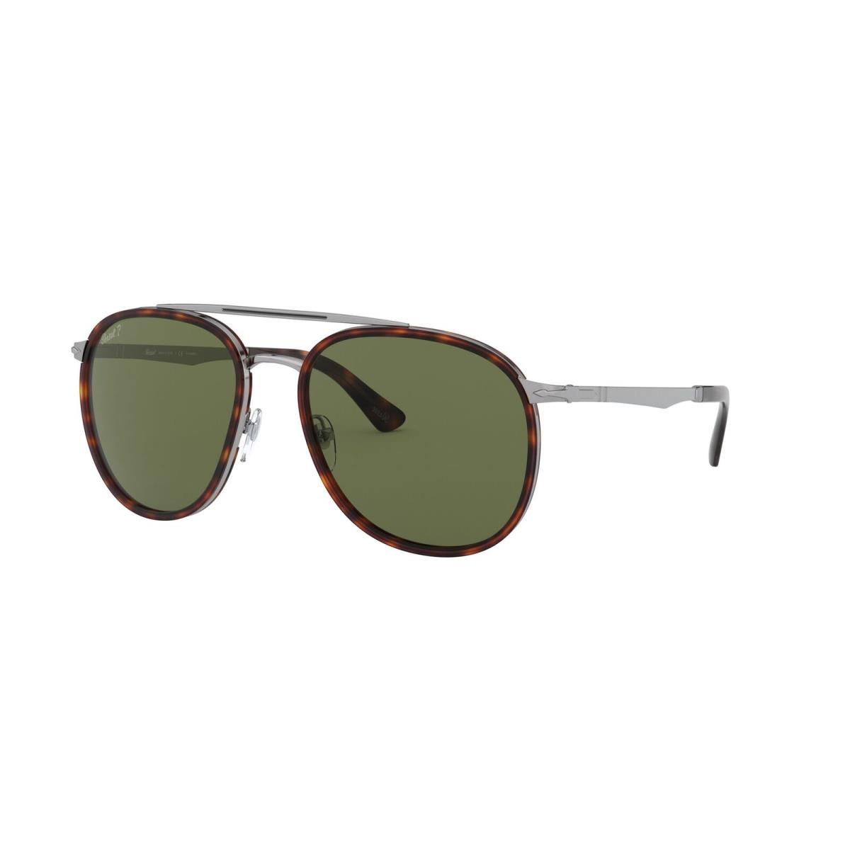 Persol PO2466S 513_58 Gunmetal Havana Polarized Green 56 mm Men`s Sunglasses