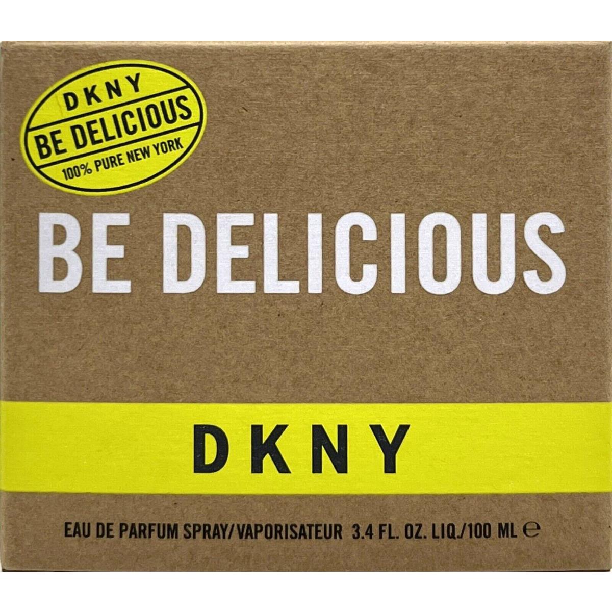 Donna Karan York Dkny BE Delicious Eau DE Parfum Spray 3.4 Oz / 100 ml