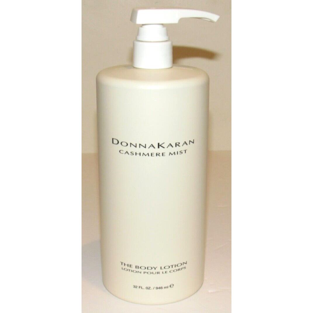 Donna Karan Cashmere Mist The Body Lotion 32 Oz 946 mL Moisturizer Jumbo w/ Pump