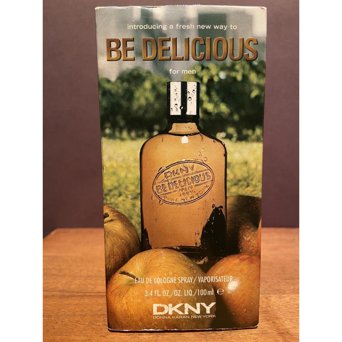 BE Delicious For Men By Dkny Donna Karan 3.4 OZ /100 ML Eau De Cologne Spray