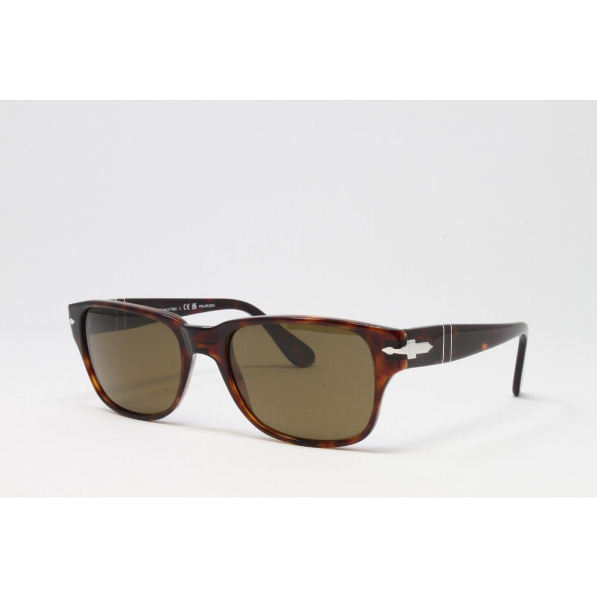 Persol Men`s Sunglasses PO3288S 2457 Havana Polarized Brown Lens 55mm