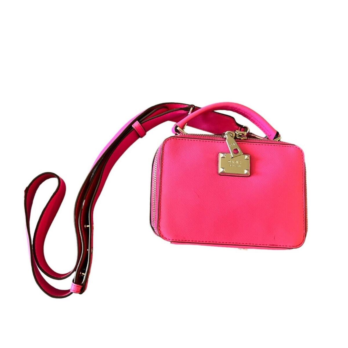 Dkny Pink Perla Box Flag Crossbody Bag