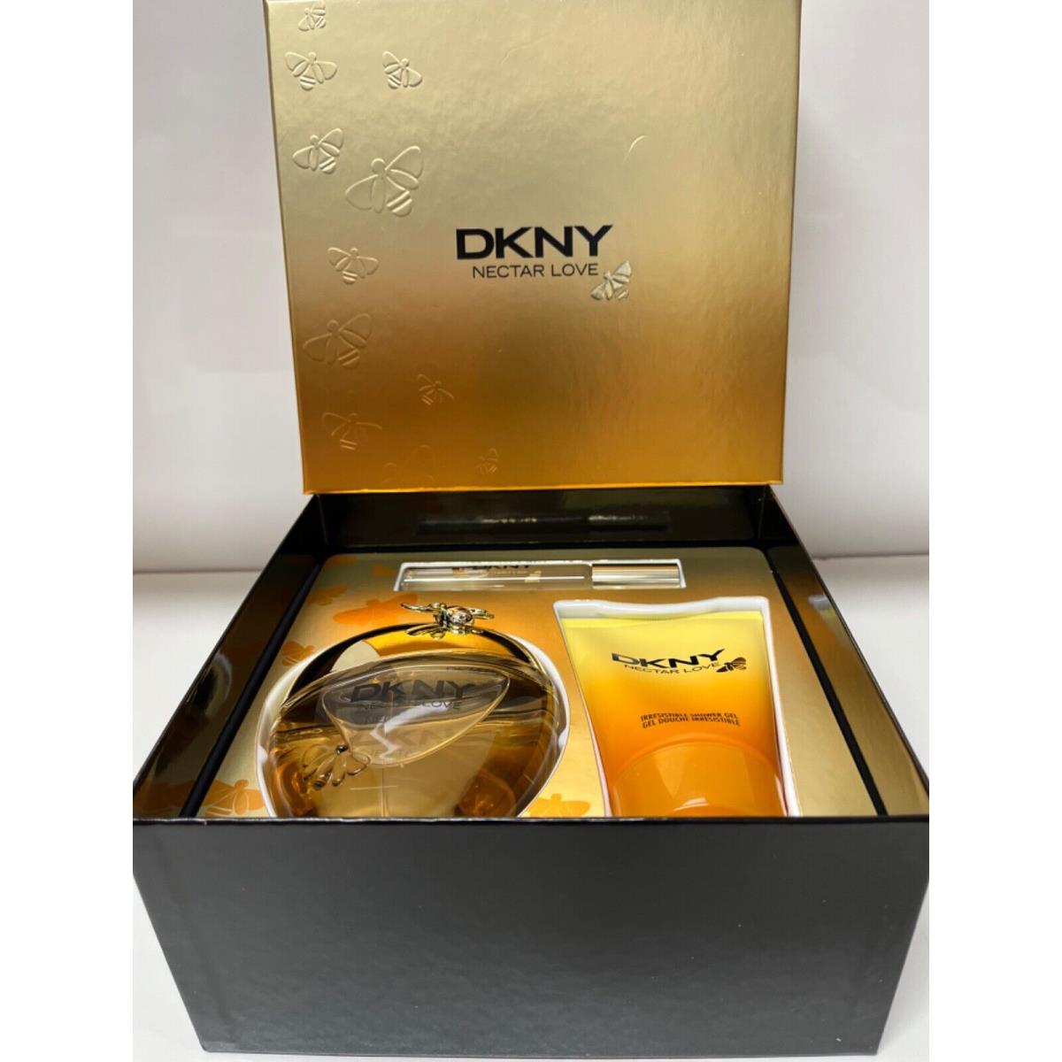 Dkny Nectar Love Gift Set For Her 3.4 Floz.+ 0.34floz+ Body Lotion