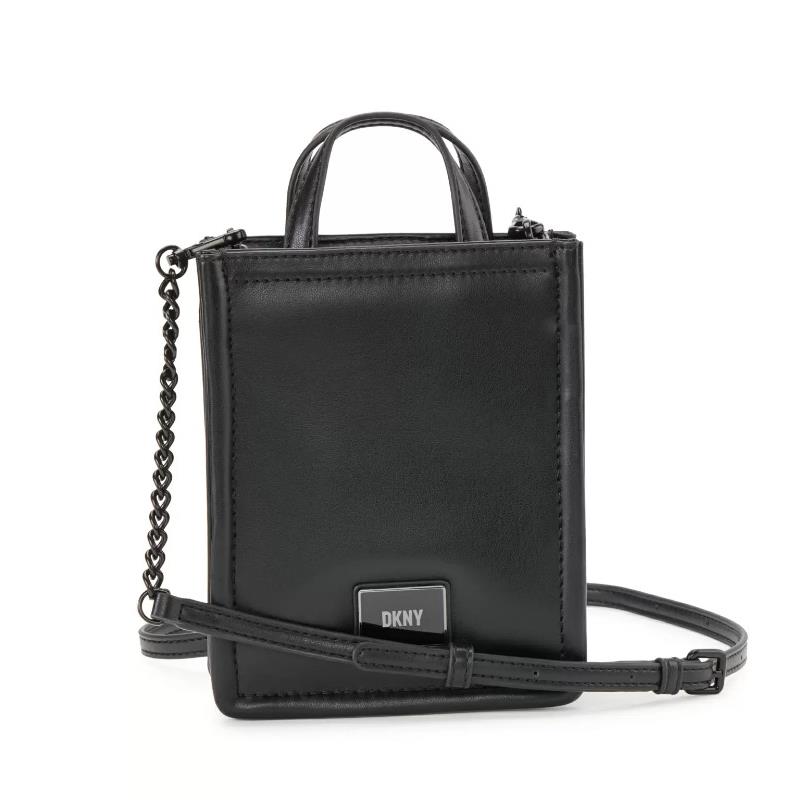 Dkny Magnolia Mini Crossbody Bag with Chain Detail Strap Black