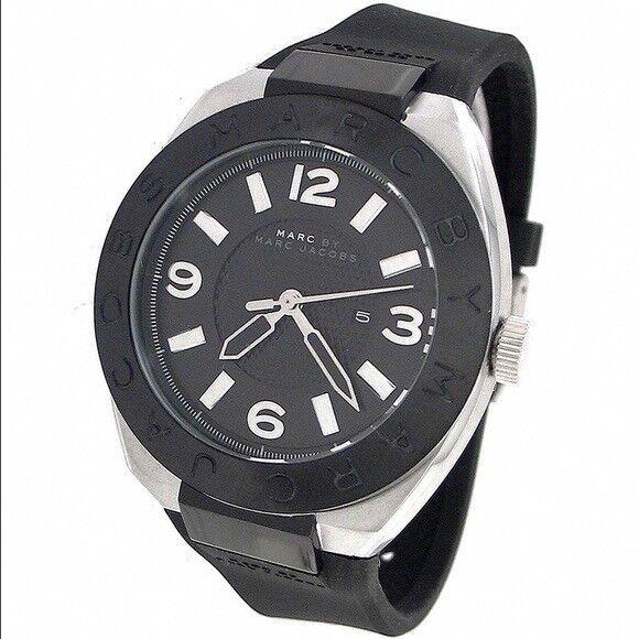 Marc Jacobs Royal Black Silicone Silver WATCH-MBM5523