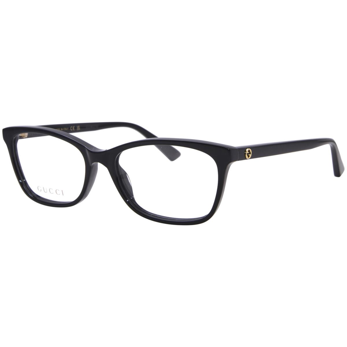 Gucci GG0613O 001 Eyeglasses Frame Women`s Black Full Rim Cat Eye 52mm