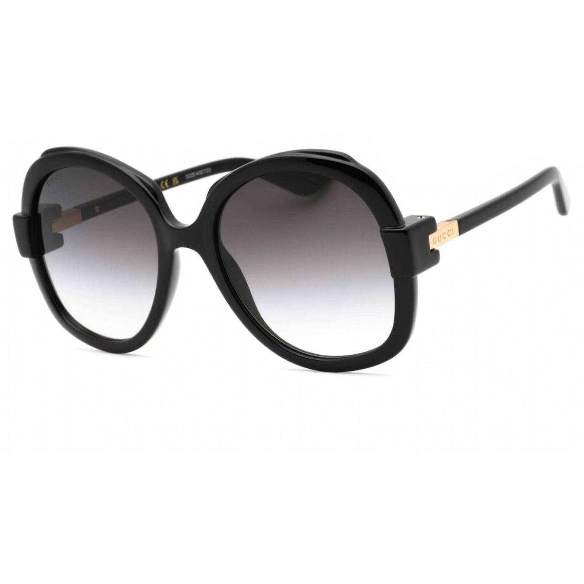 Gucci Women`s Sunglasses Black Plastic Oversized Full Rim Frame GG1432S 001