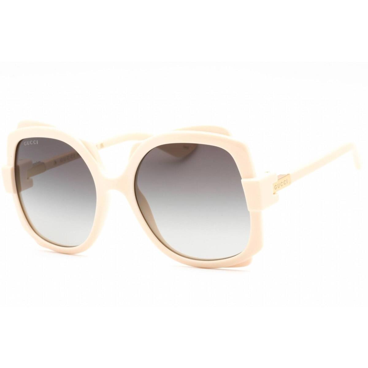 Gucci Women`s Sunglasses Ivory Plastic Oversized Full Rim Frame GG1431S 004