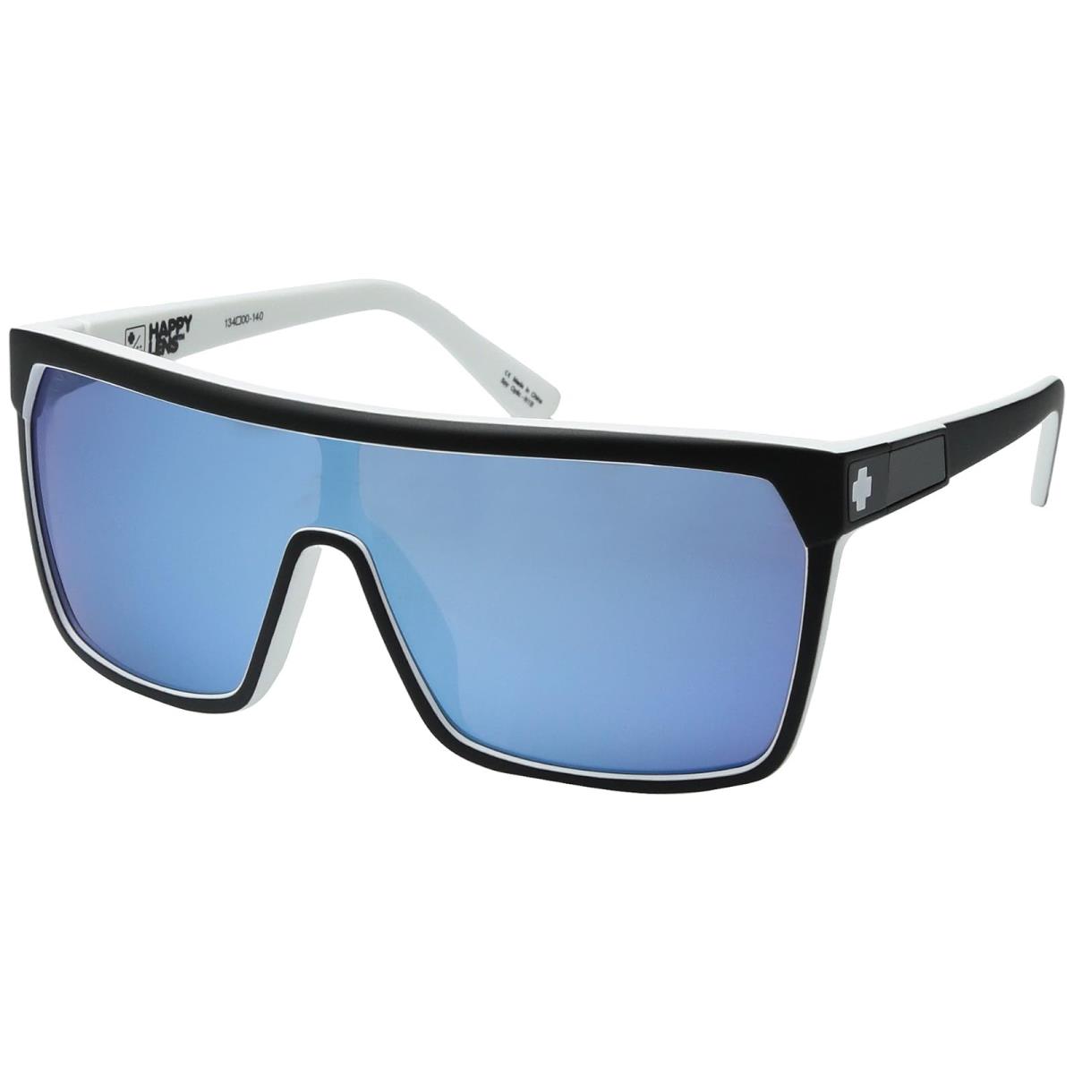 Unisex Sunglasses Spy Optic Flynn Shield Sunglasses Whitewall/Happy Gray/Green/Light Blue Spectra