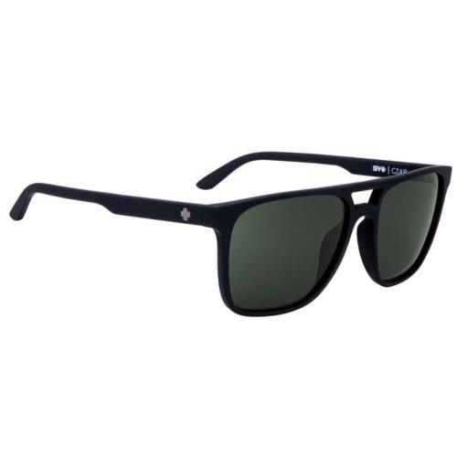 Spy Optic Czar Sunglasses - Soft Matte Black / Happy Gray Green Lens