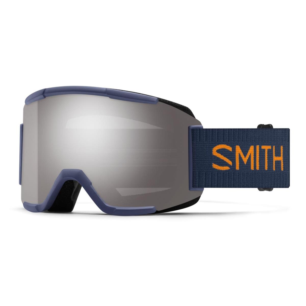 Smith Squad Goggles Sun Platinum Mirror Chromapop Lens Low Light Extra Lens