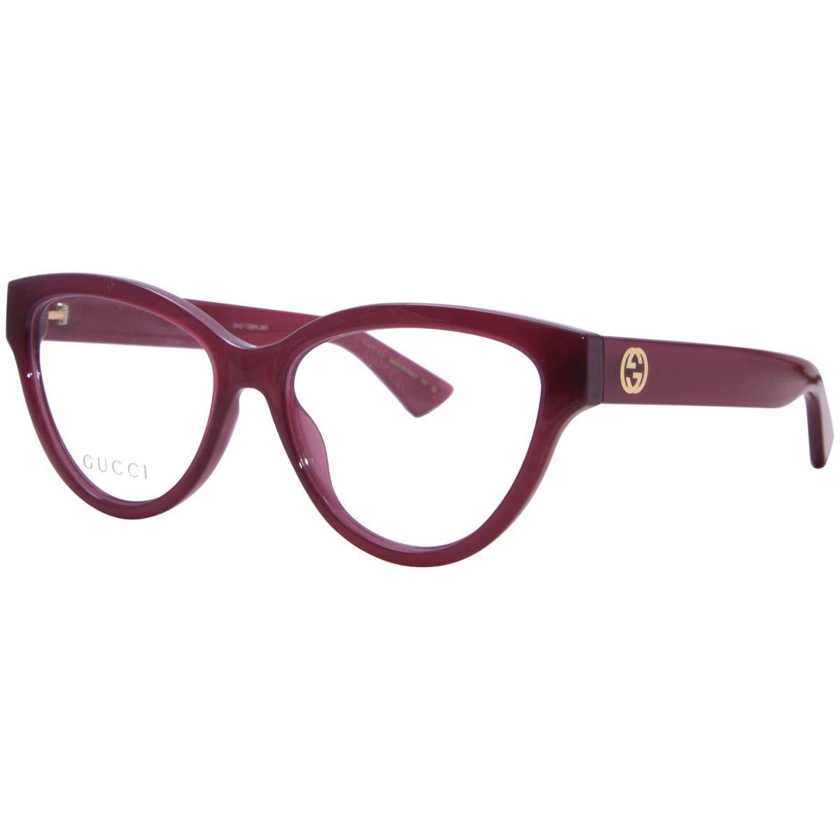 Gucci GG1581O 003 Eyeglasses Women`s Fuchsia Full Rim Oval Shape 55mm