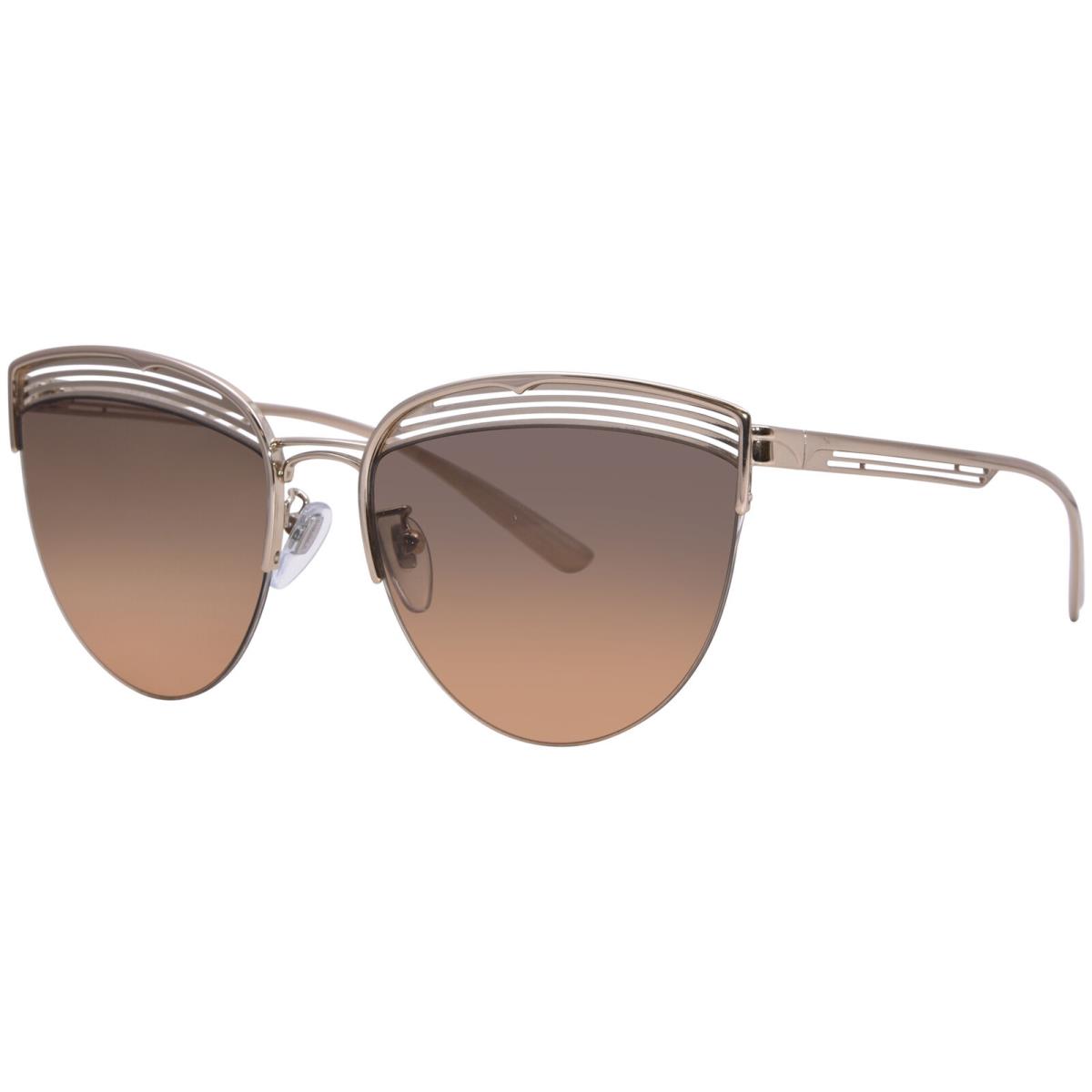 Bvlgari BV6118 201418 Sunglasses Women`s Pale Gold/light Grey Gradient 58mm