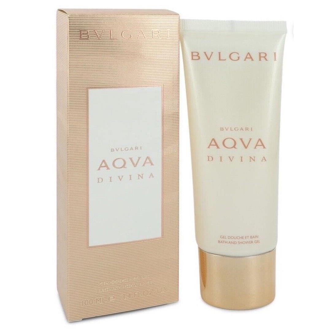 Bvlgari Aqva Divina Bath Shower Gel 3.4 Oz For Women Rare