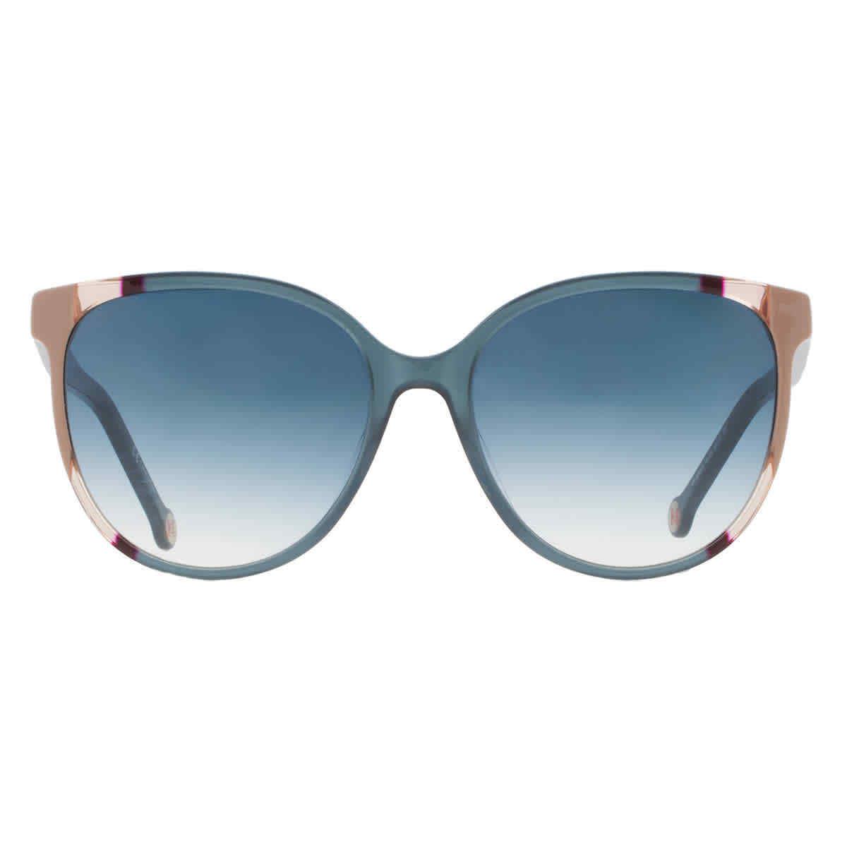 Carolina Herrera Blue Shaded Cat Eye Ladies Sunglasses CH 0063/S 0HBJ/08 58