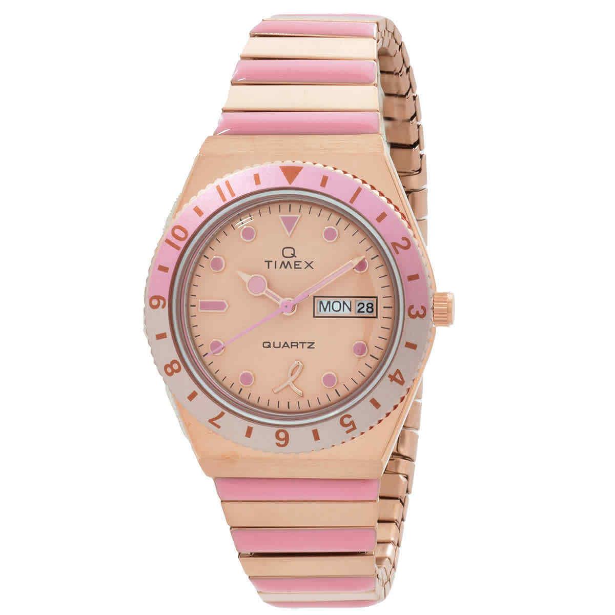 Timex Q Timex x Bcrf Quartz Rose Gold Dial Ladies Watch TW2V52700VQ