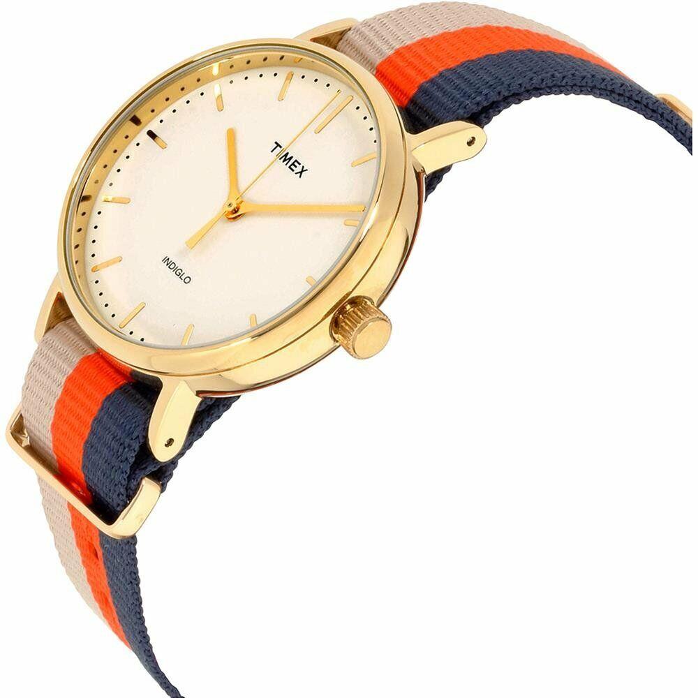 Timex TW2P91600 Weekender Fairfield Women`s Watch Multicolor Nylon Band - Dial: Multicolor, Band: Multicolor