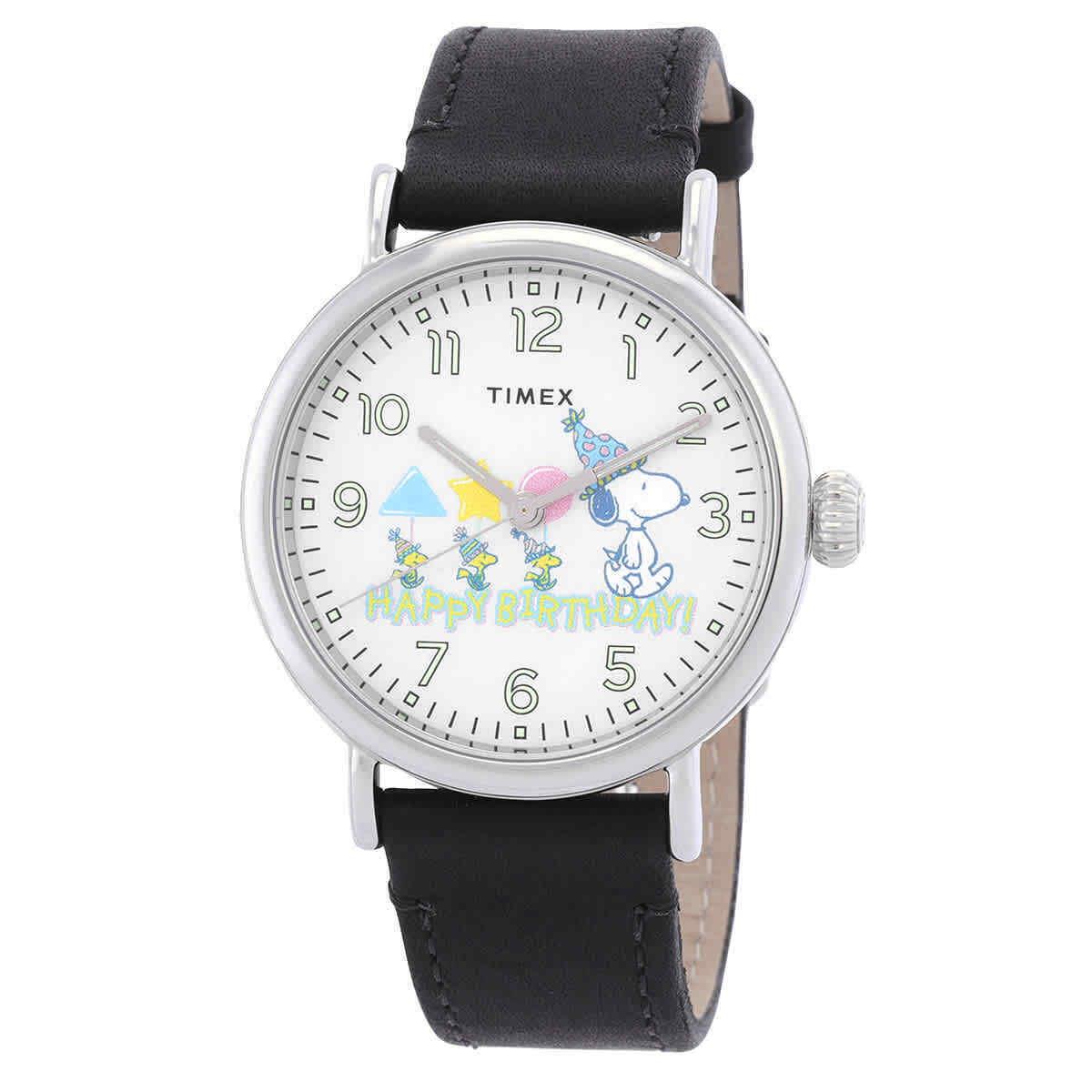 Timex Standard x Peanuts Snoopy Happy Birthday Quartz Men`s Watch TW2V61000VQ