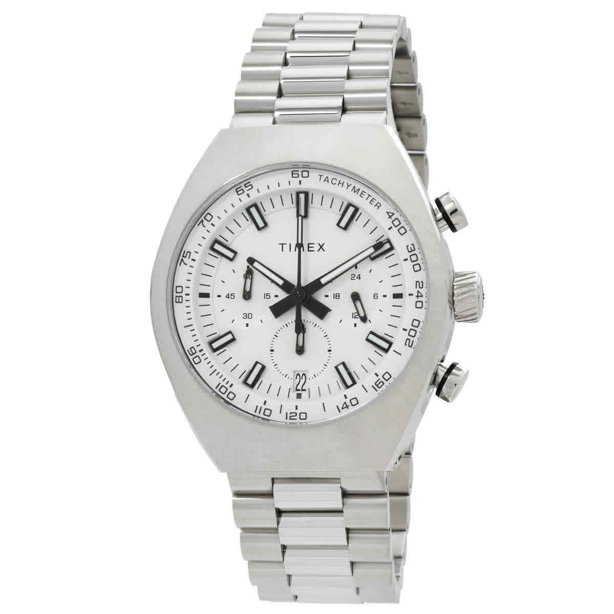 Timex Legacy Chronograph Quartz Silver Dial Men`s Watch TW2W22200