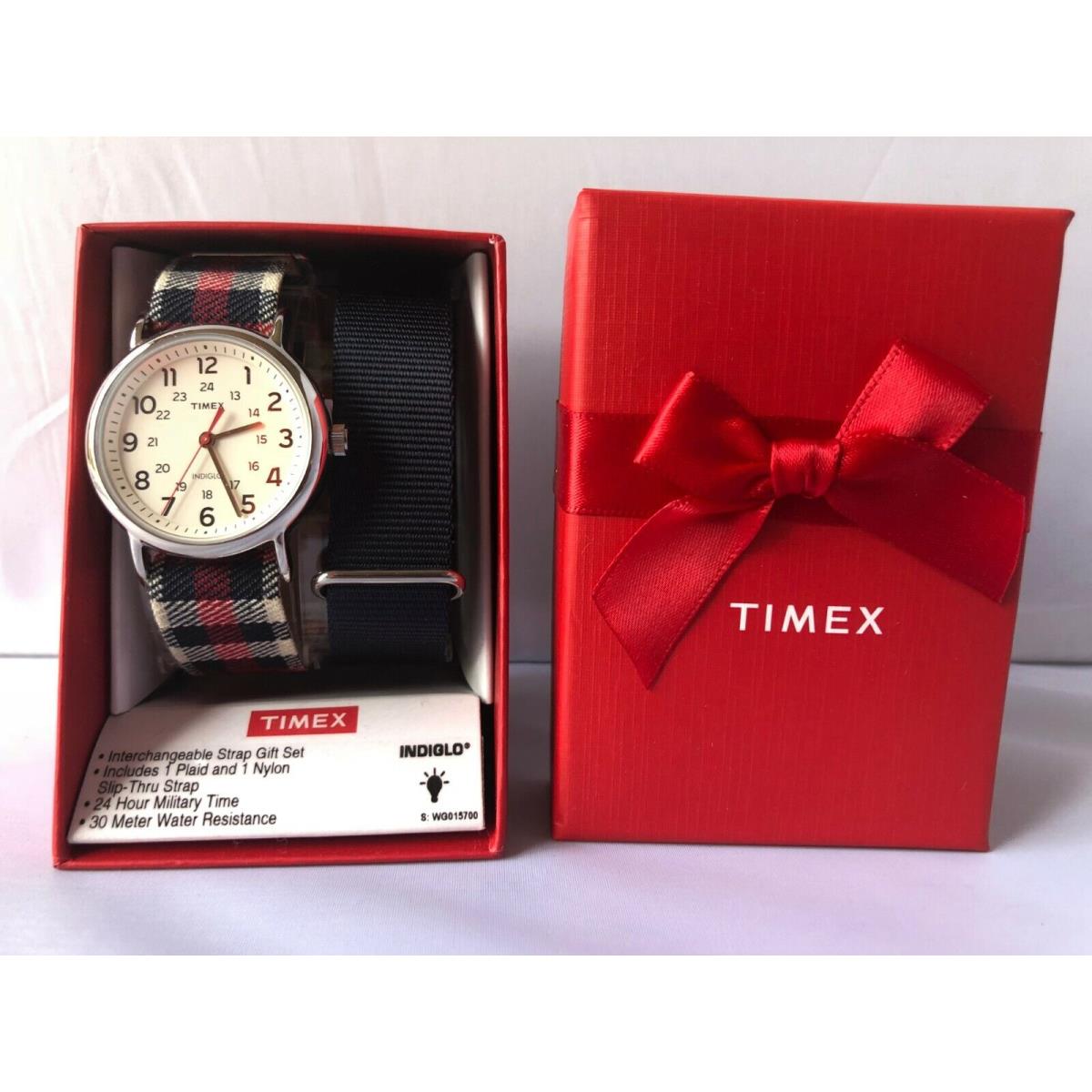 Timex Indiglo Interchangeable Strap Gift Set TW G015700 Classic Watch